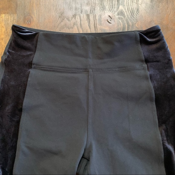 Athleta Metro Velvet Side Stripes Tux Leggings - Picture 5 of 11